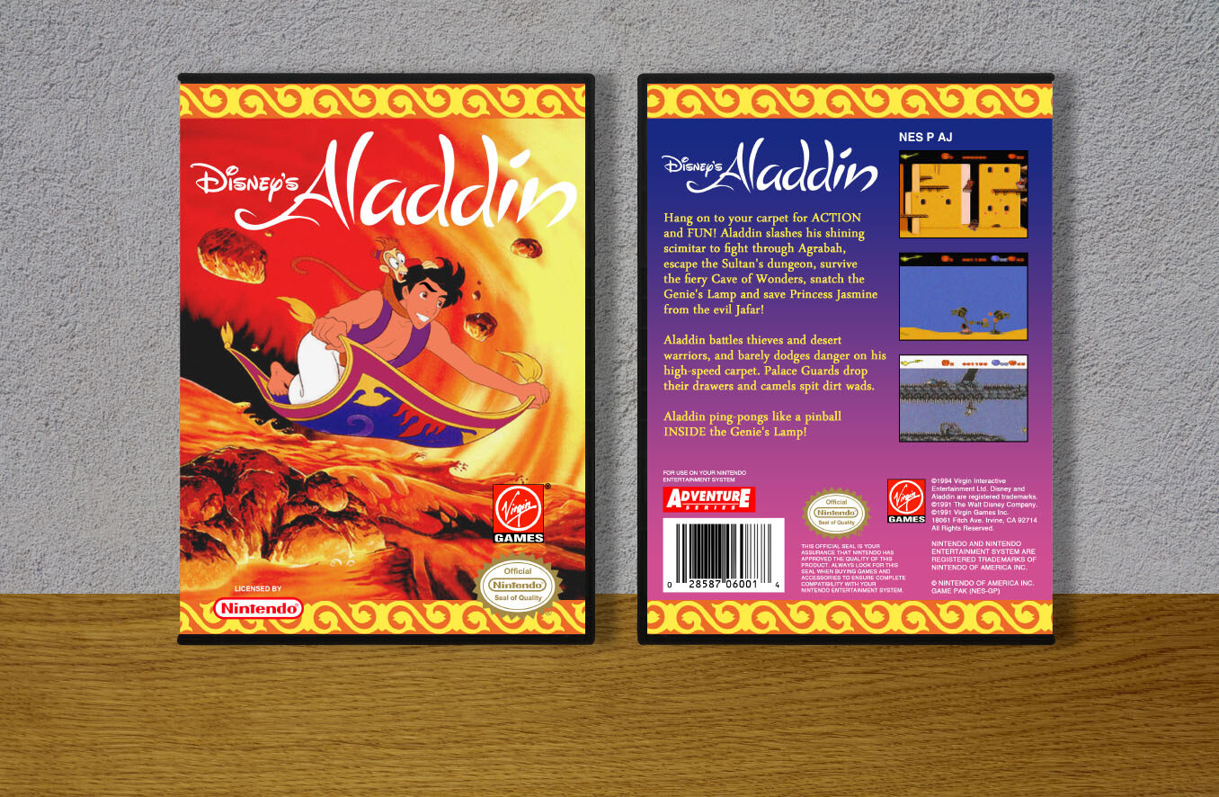 Disney&#39;s Aladdin, Case Color: DARK GREY (OEM DS CASE COLOR)