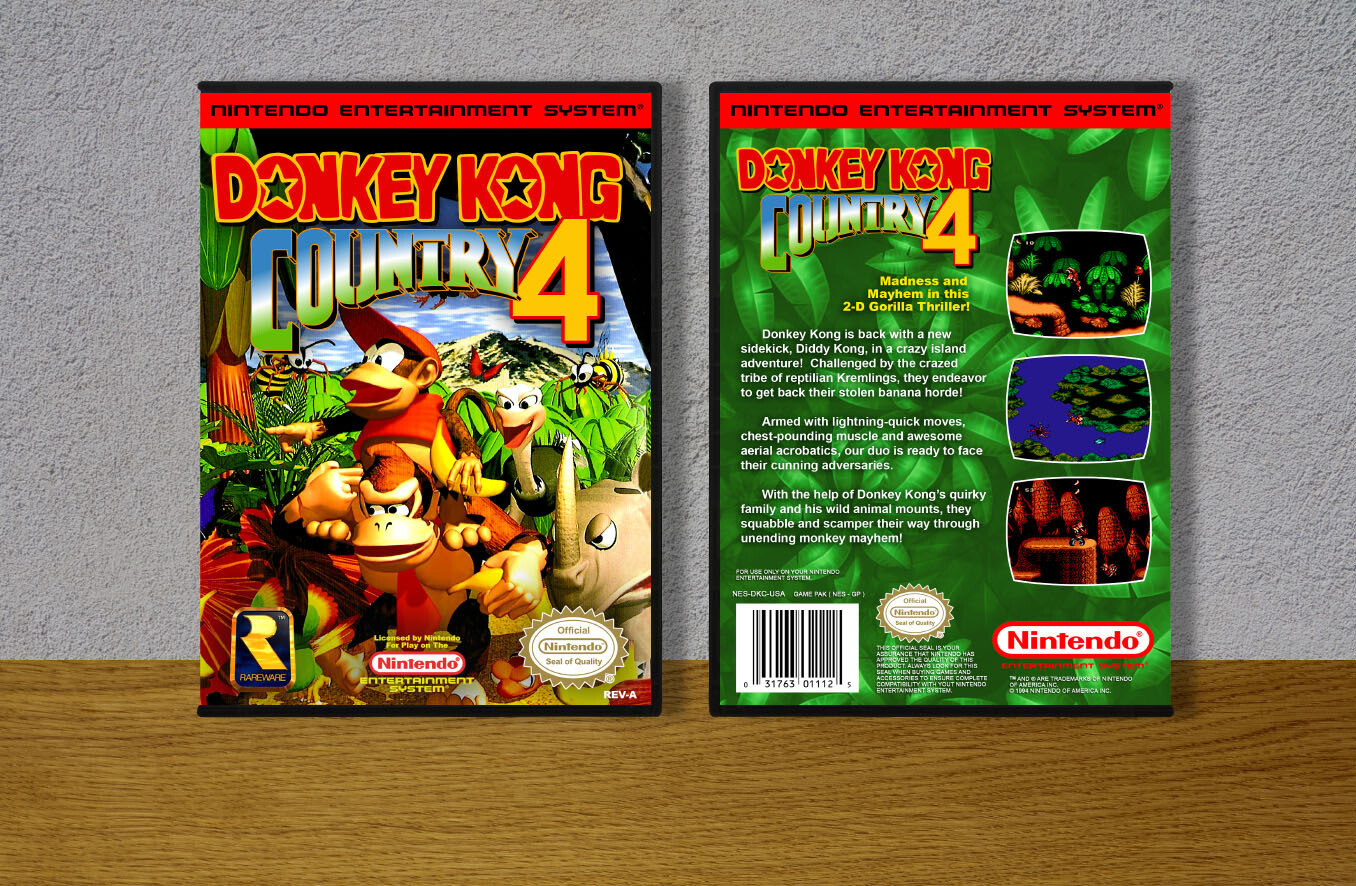 Donkey Kong Country 4, Case Color: DARK GREY (OEM DS CASE COLOR)