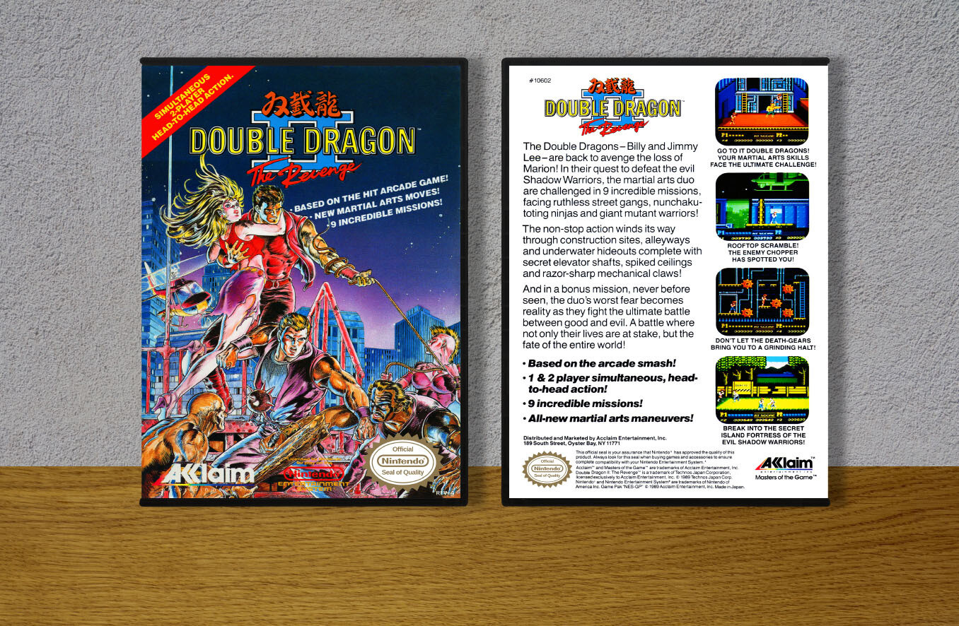 Double Dragon II: The Revenge, Case Color: DARK GREY (OEM DS CASE COLOR)