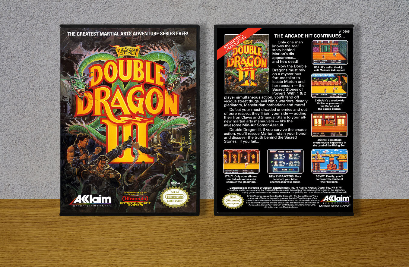 Double Dragon III: The Sacred Stones, Case Color: DARK GREY (OEM DS CASE COLOR)