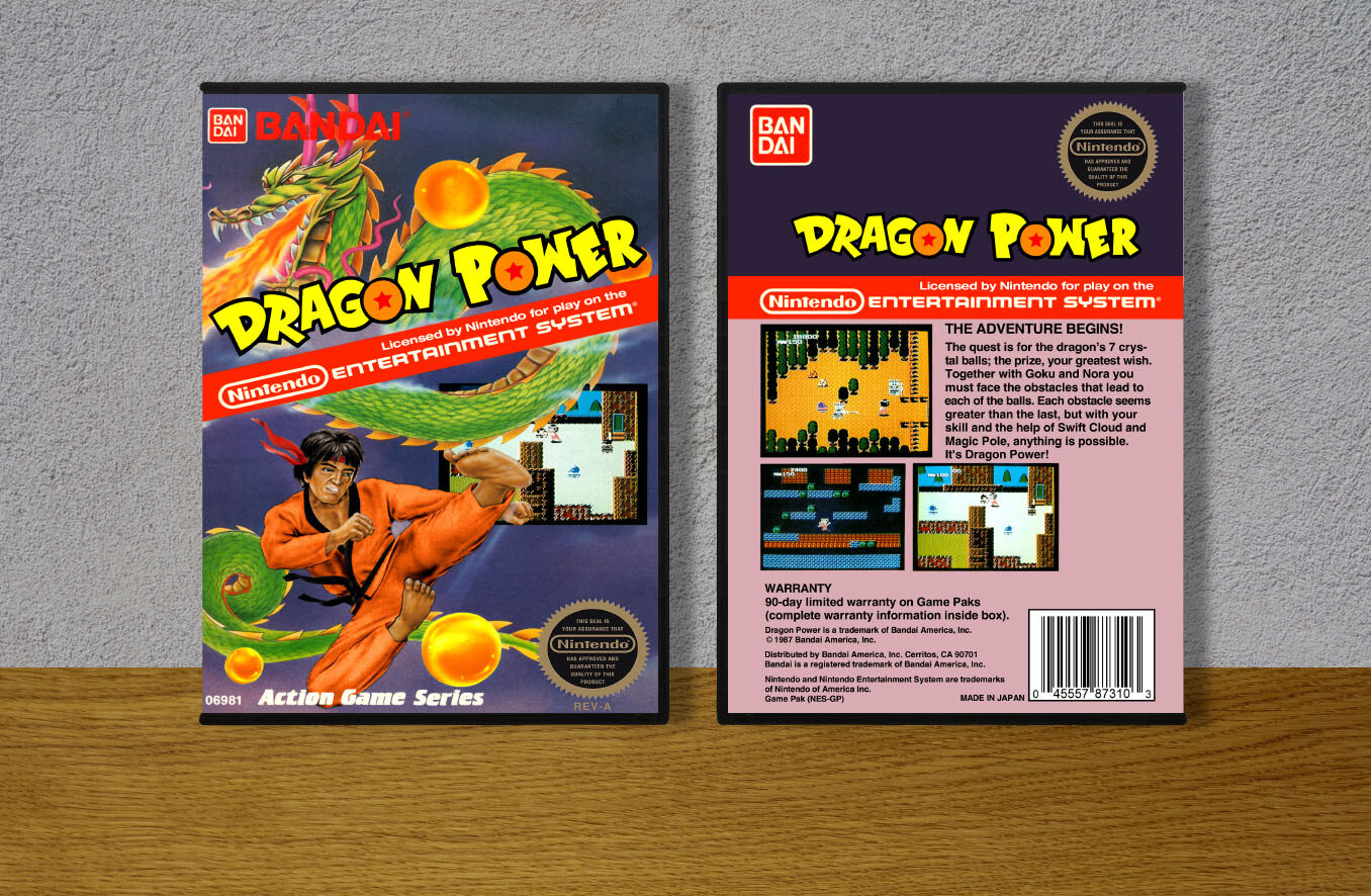 Dragon Power (Dragon Ball Themed), Case Color: DARK GREY (OEM DS CASE COLOR)