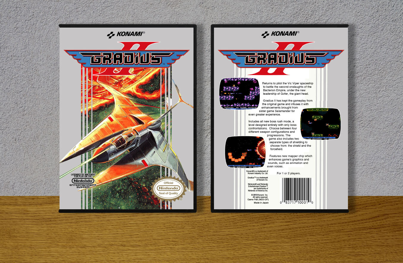 Gradius II, Case Color: DARK GREY (OEM DS CASE COLOR)