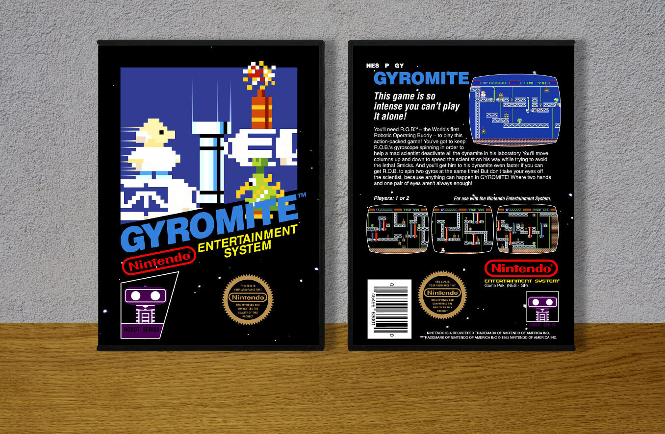 Gyromite, Case Color: DARK GREY (OEM DS CASE COLOR)