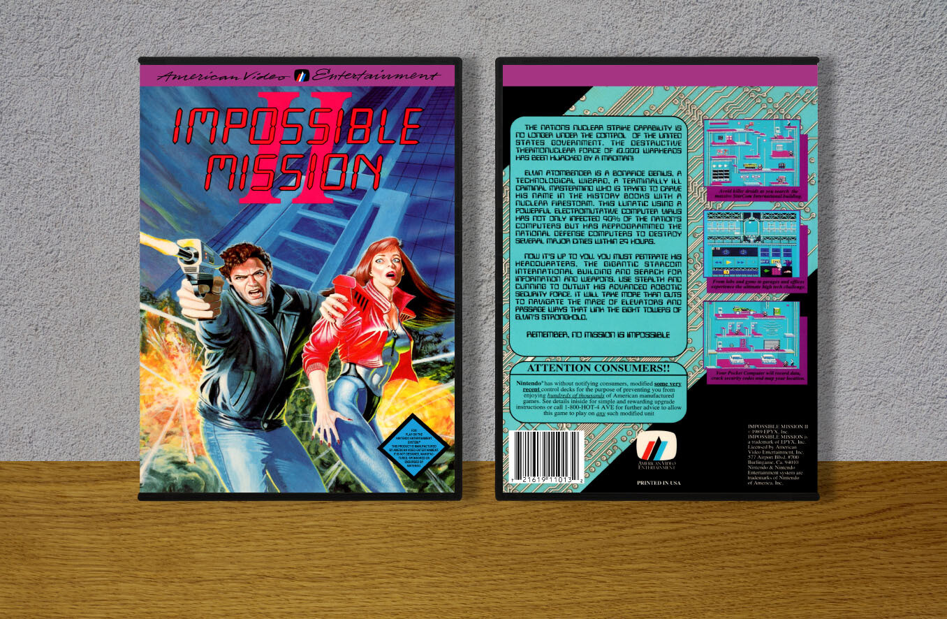 Impossible Mission II (AVE), Case Color: DARK GREY (OEM DS CASE COLOR)