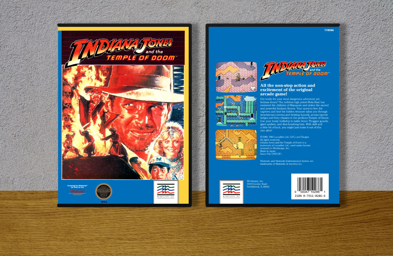Indiana Jones and the Temple of Doom (Mindscape), Case Color: DARK GREY (OEM DS CASE COLOR)