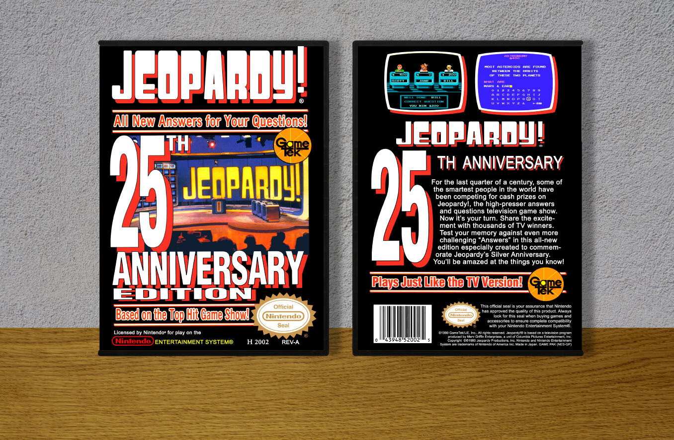 Jeopardy! 25th Anniversary Edition, Case Color: DARK GREY (OEM DS CASE COLOR)