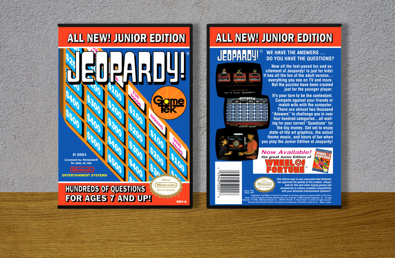 Jeopardy! Junior Edition, Case Color: DARK GREY (OEM DS CASE COLOR)