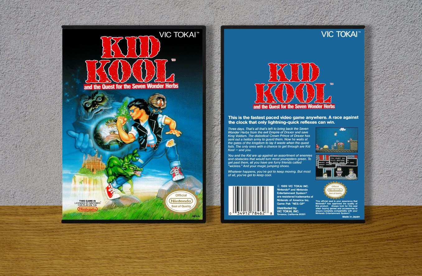 Kid Kool and the Quest for the Seven Wonder Herbs, Case Color: DARK GREY (OEM DS CASE COLOR)
