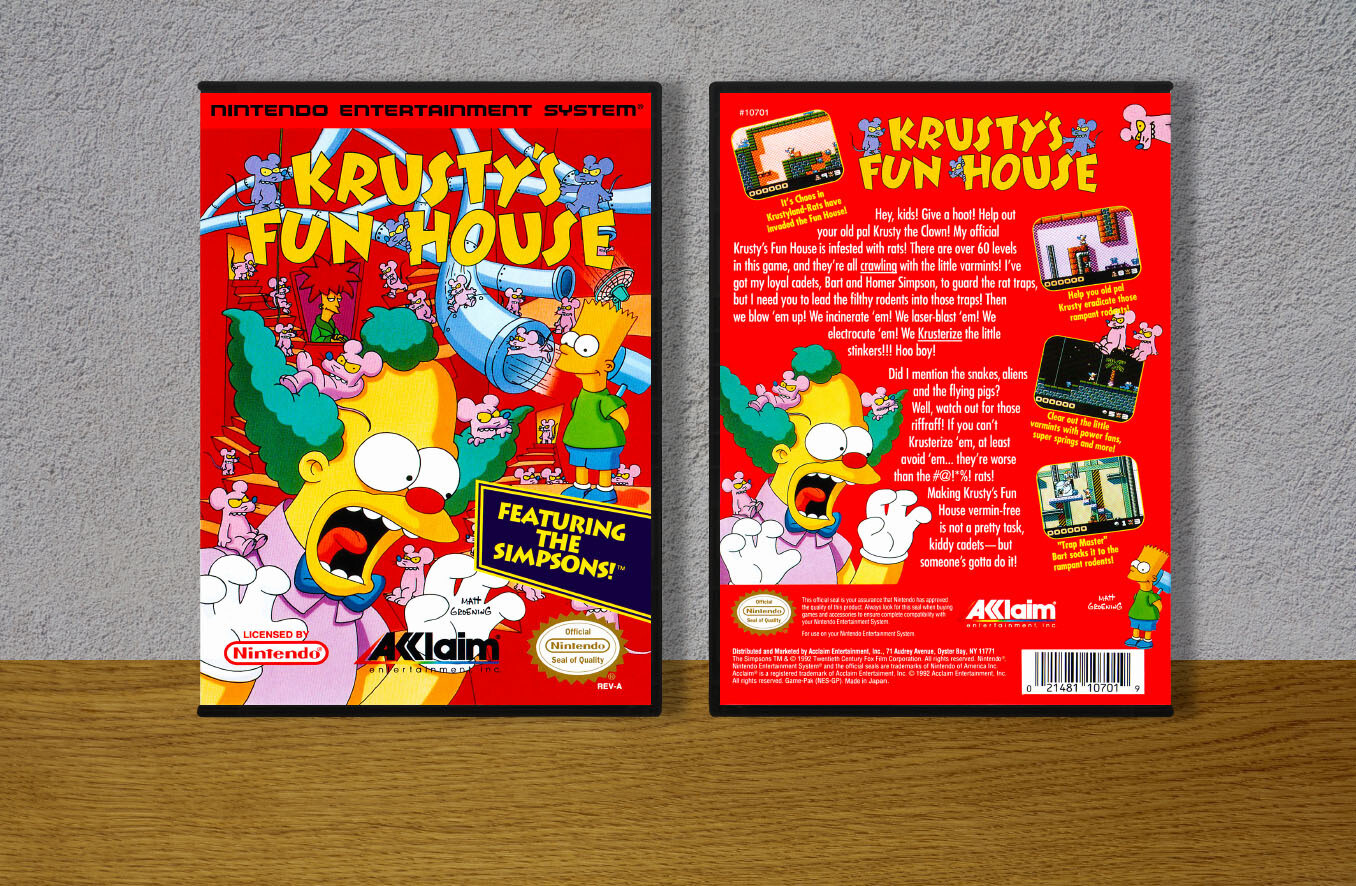 Krusty&#39;s Fun House, Case Color: DARK GREY (OEM DS CASE COLOR)