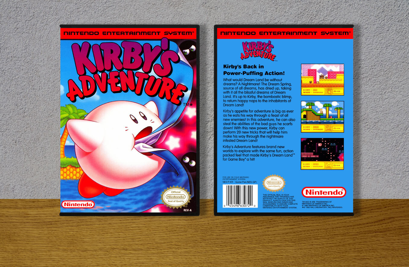 Kirby&#39;s Adventure, Case Color: DARK GREY (OEM DS CASE COLOR)