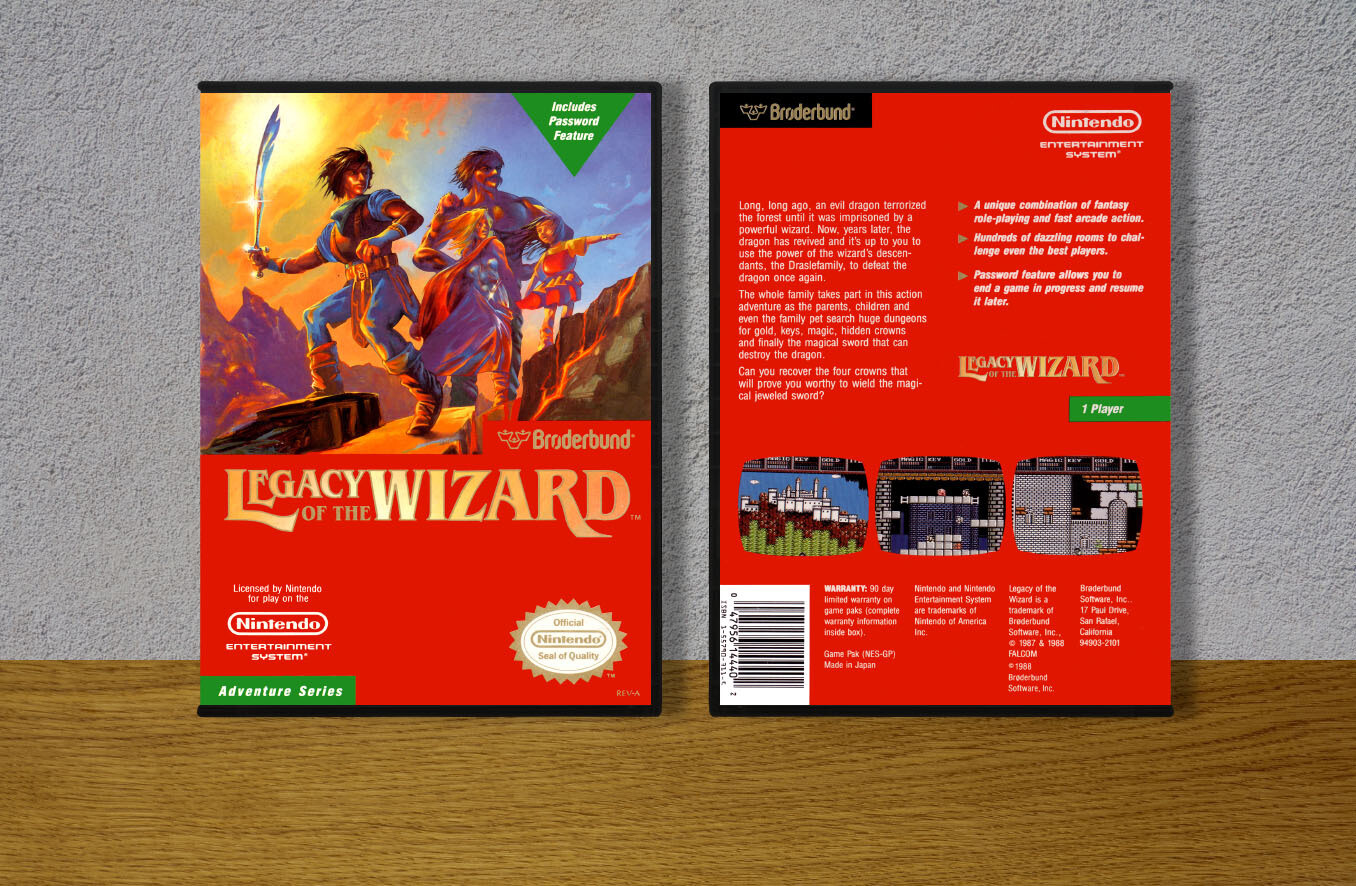 Legacy of the Wizard, Case Color: DARK GREY (OEM DS CASE COLOR)