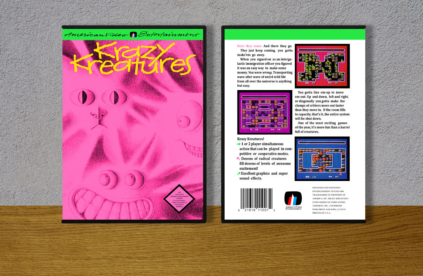 Krazy Kreatures, Case Color: DARK GREY (OEM DS CASE COLOR)