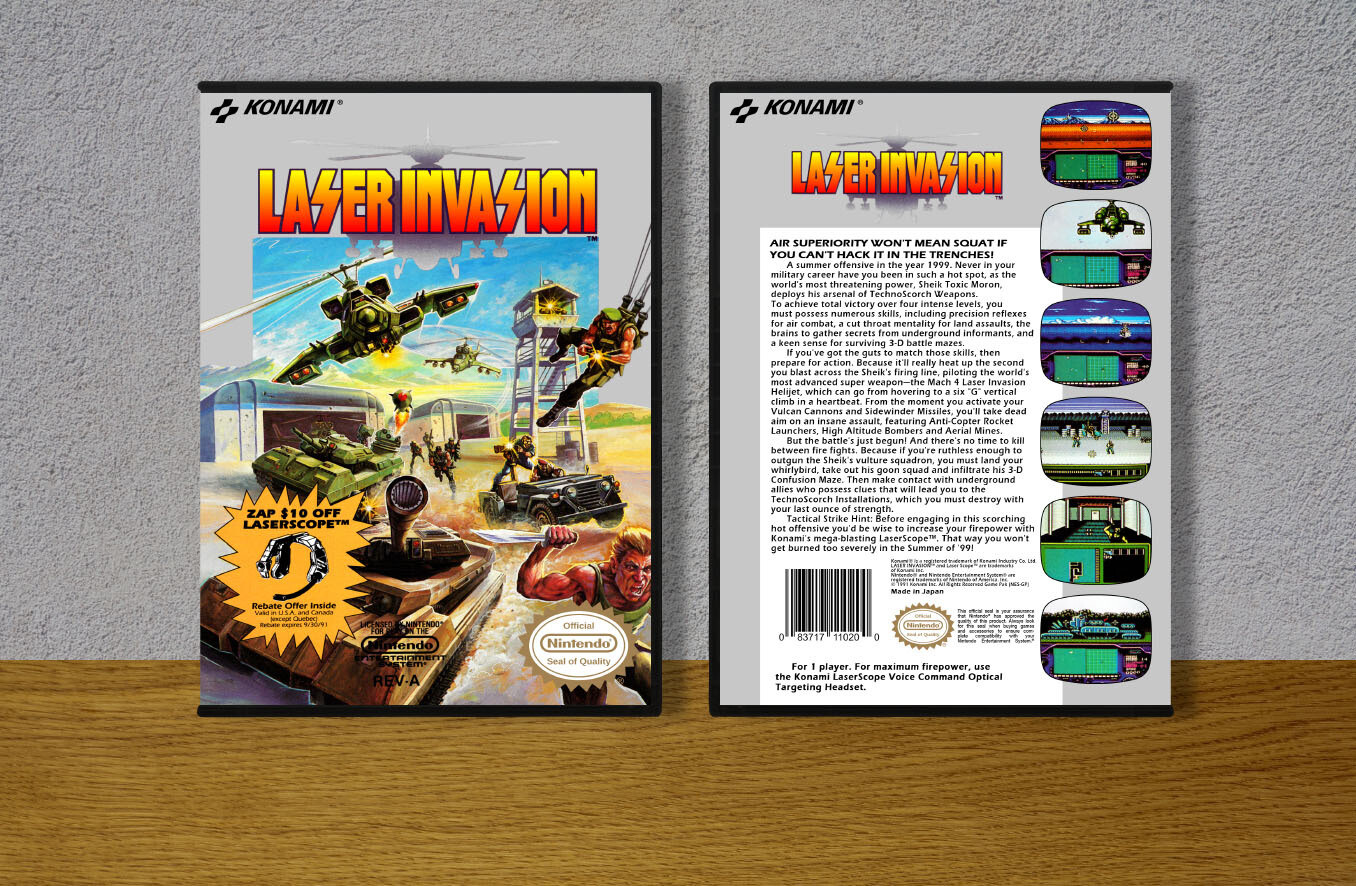 Laser Invasion, Case Color: DARK GREY (OEM DS CASE COLOR)