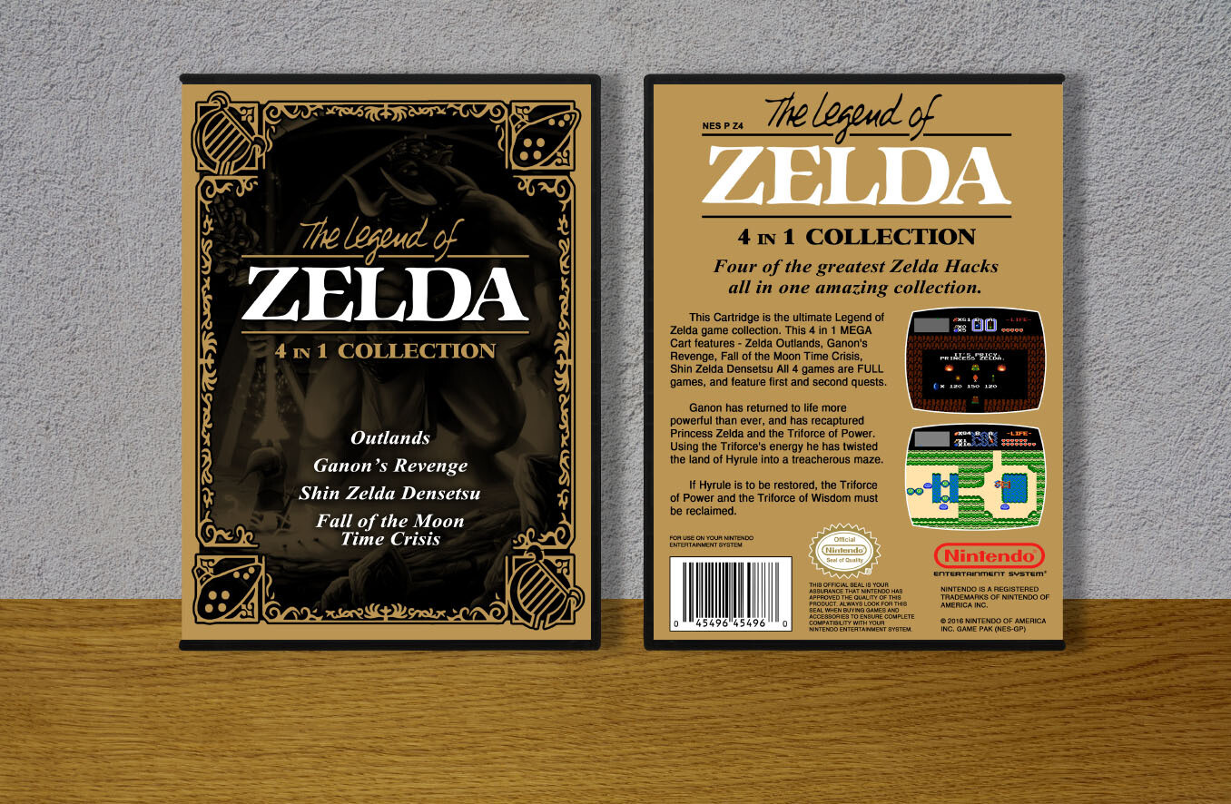 Legend of Zelda, The 4 in 1 Collection, Case Color: DARK GREY (OEM DS CASE COLOR)