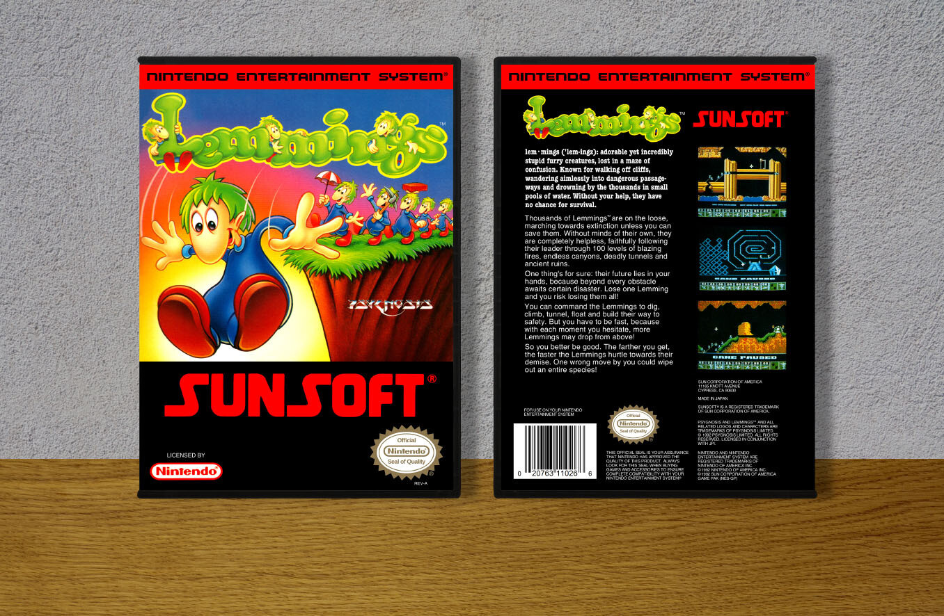 Lemmings, Case Color: DARK GREY (OEM DS CASE COLOR)