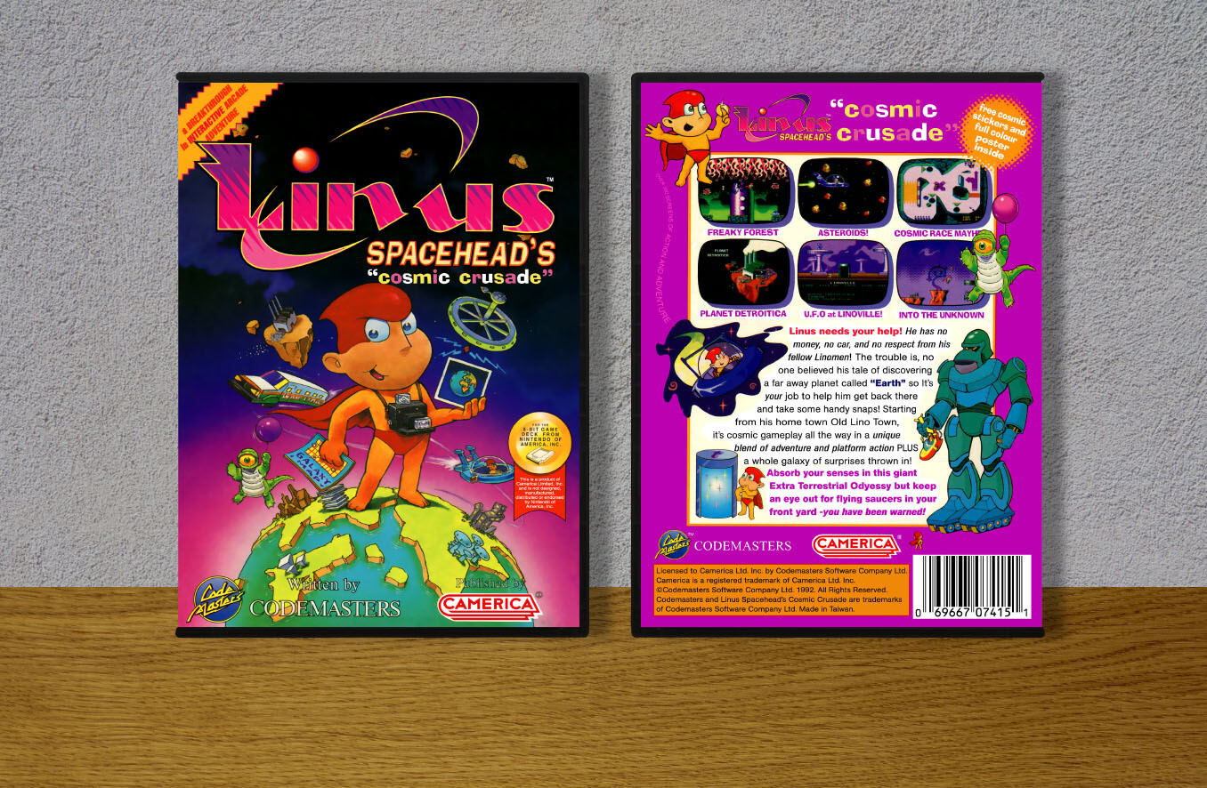 Linus Spacehead&#39;s Cosmic Crusade, Case Color: DARK GREY (OEM DS CASE COLOR)