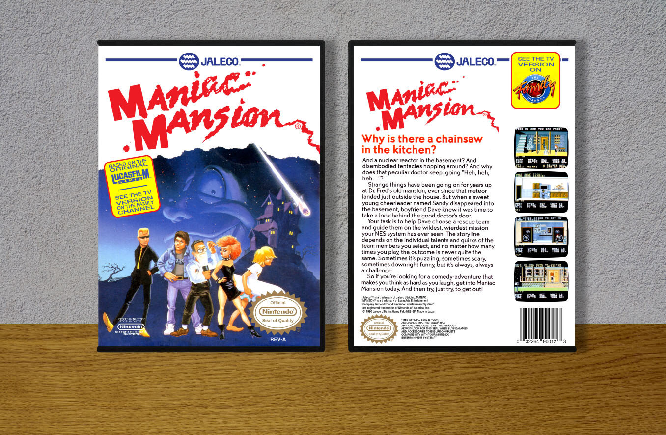 Maniac Mansion, Case Color: DARK GREY (OEM DS CASE COLOR)