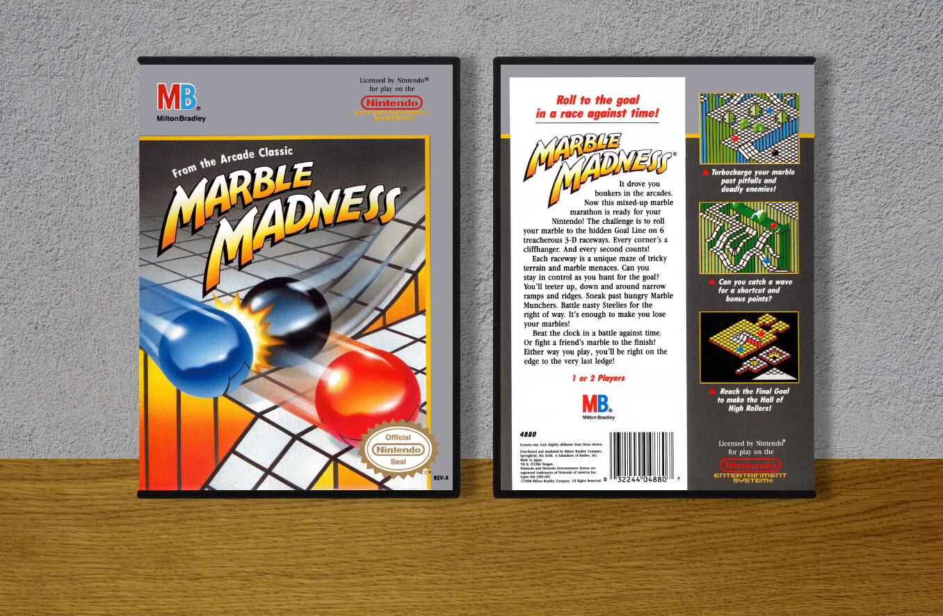 Marble Madness, Case Color: DARK GREY (OEM DS CASE COLOR)