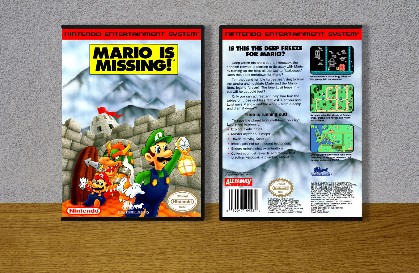 Mario is Missing!, Case Color: DARK GREY (OEM DS CASE COLOR)