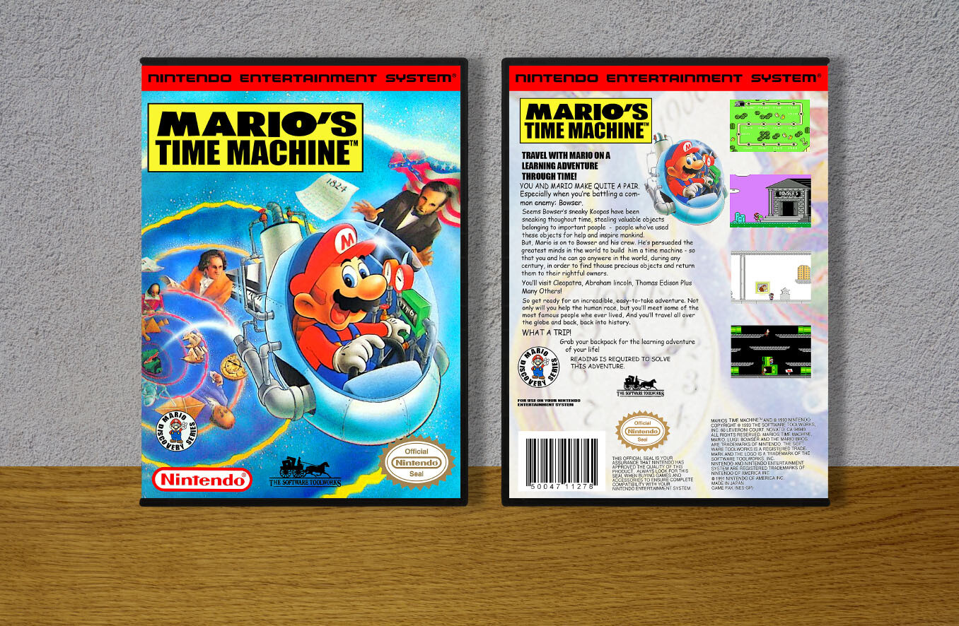 Mario&#39;s Time Machine, Case Color: DARK GREY (OEM DS CASE COLOR)