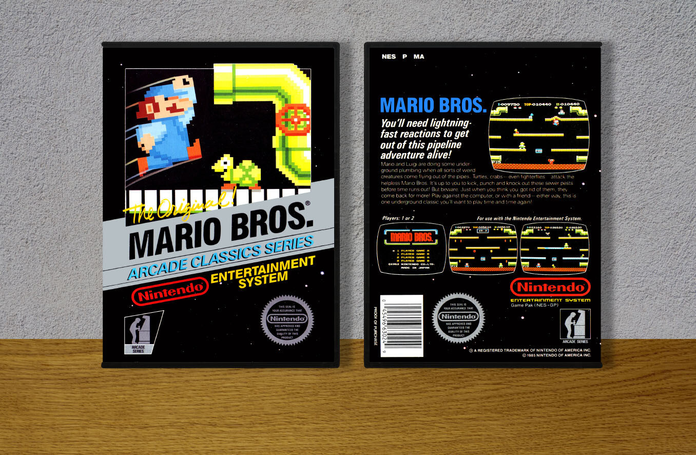 Mario Bros., Case Color: DARK GREY (OEM DS CASE COLOR)