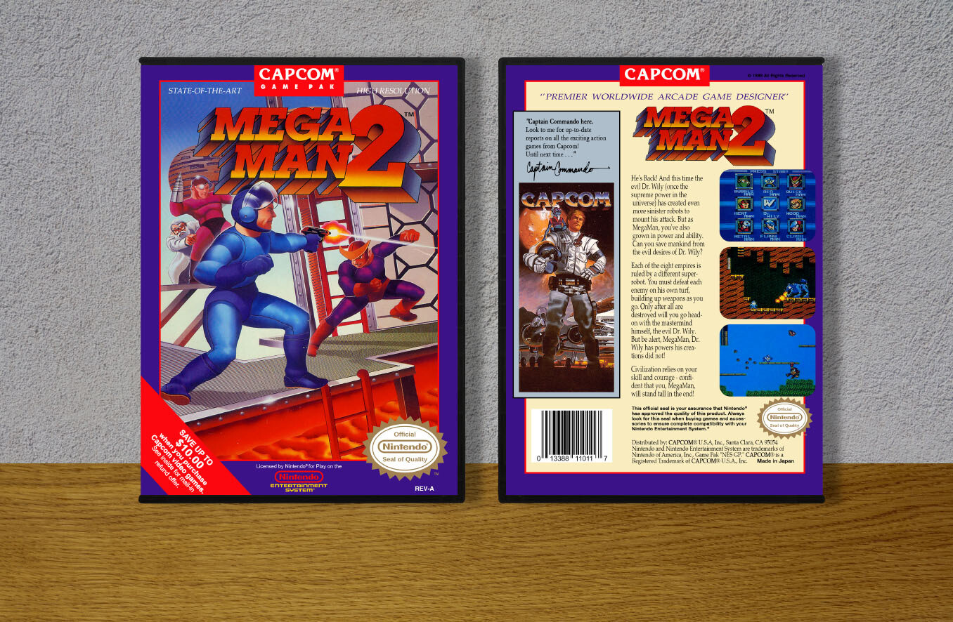 Mega Man 2, Case Color: DARK GREY (OEM DS CASE COLOR)