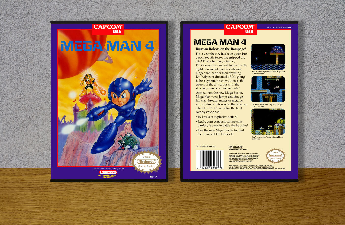 Mega Man 4, Case Color: DARK GREY (OEM DS CASE COLOR)