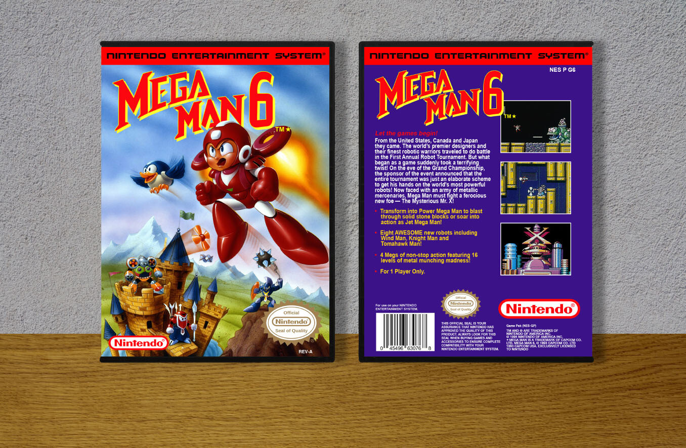 Mega Man 6, Case Color: DARK GREY (OEM DS CASE COLOR)