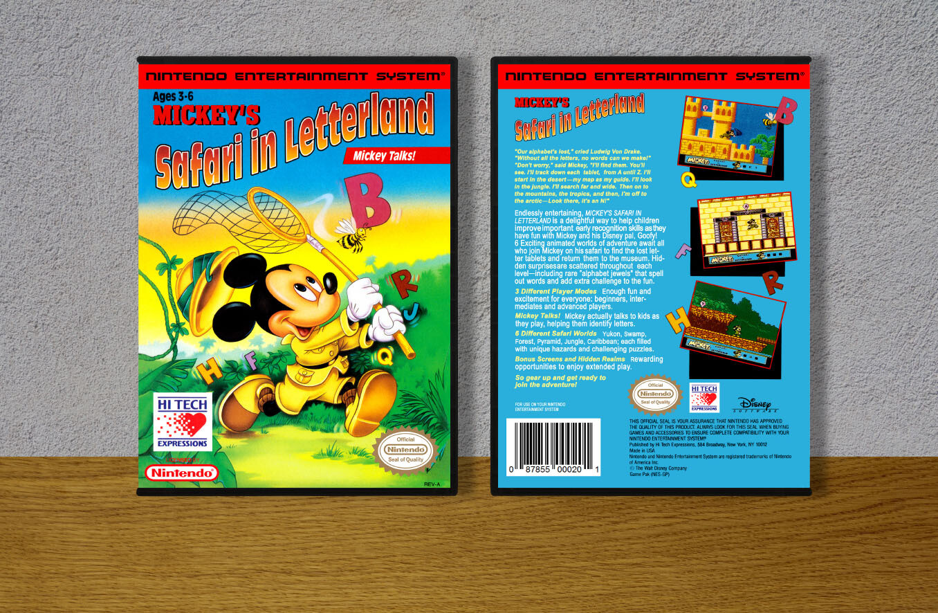 Mickey&#39;s Safari in Letterland, Case Color: DARK GREY (OEM DS CASE COLOR)