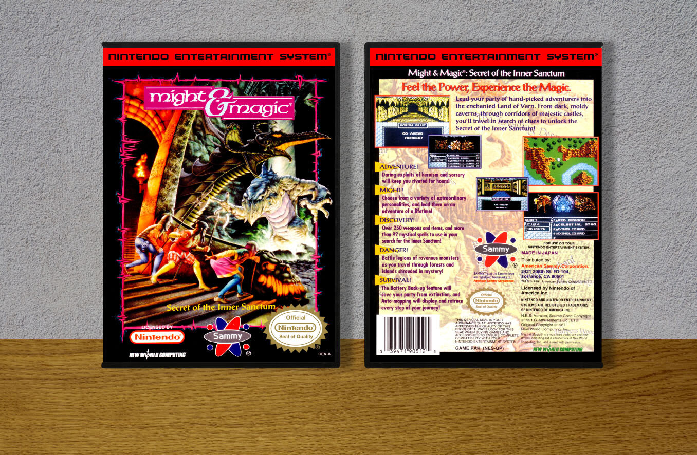 Might &amp; Magic: Secret of the Inner Sanctum, Case Color: DARK GREY (OEM DS CASE COLOR)