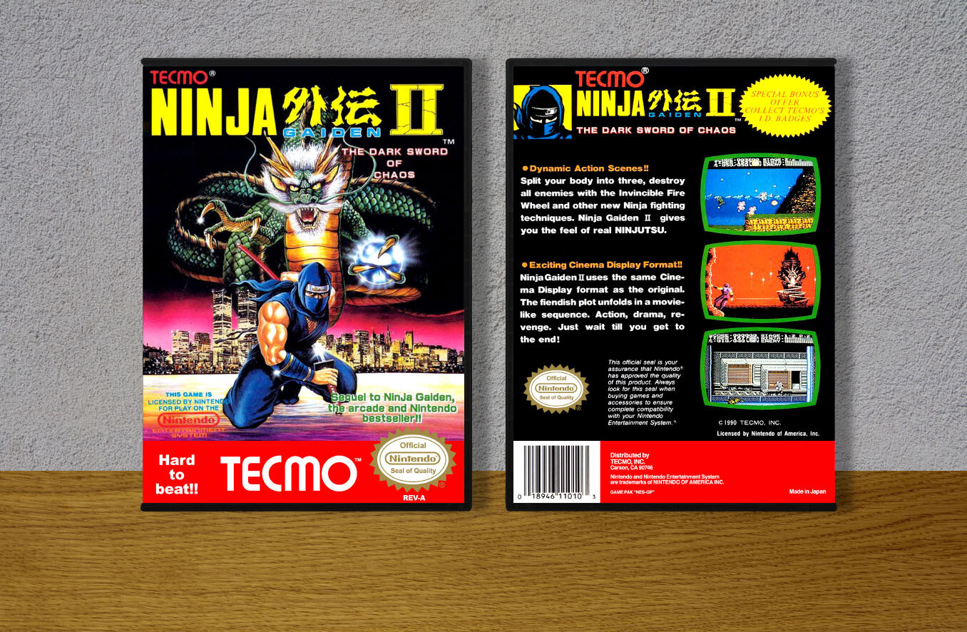 Ninja Gaiden II: The Dark Sword of Chaos, Case Color: DARK GREY (OEM DS CASE COLOR)