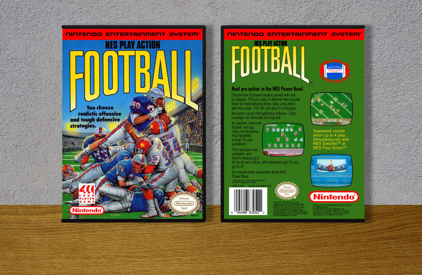 NES Play Action Football, Case Color: DARK GREY (OEM DS CASE COLOR)
