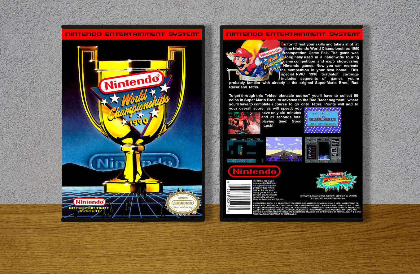 Nintendo World Championships 1990 v1, Case Color: DARK GREY (OEM DS CASE COLOR)
