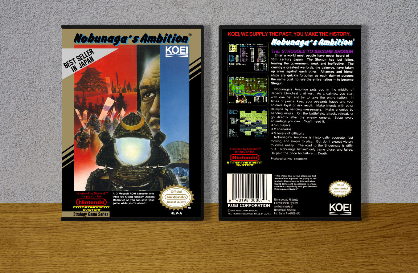 Nobunaga&#39;s Ambition, Case Color: DARK GREY (OEM DS CASE COLOR)