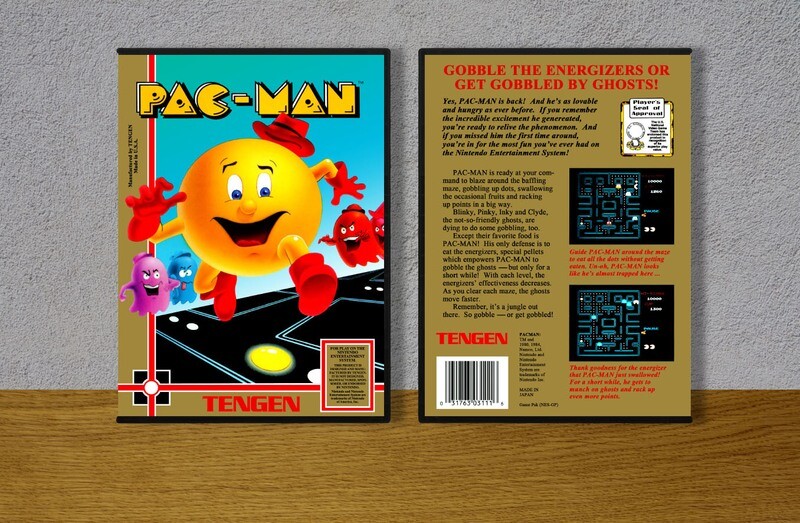 Pac-Man (Unlicensed Tengen Original), Case Color: DARK GREY (OEM DS CASE COLOR)