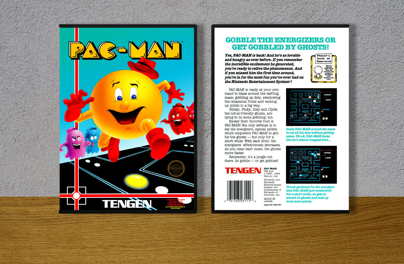 Pac-Man (Licensed Tengen), Case Color: DARK GREY (OEM DS CASE COLOR)