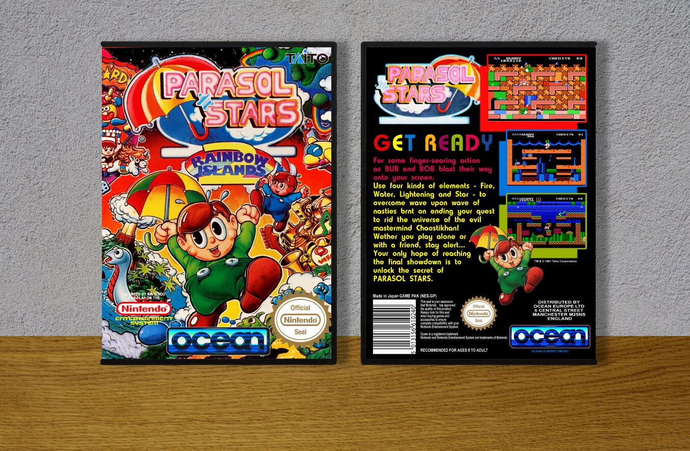 Parasol Stars Rainbow Islands 2, Case Color: DARK GREY (OEM DS CASE COLOR)