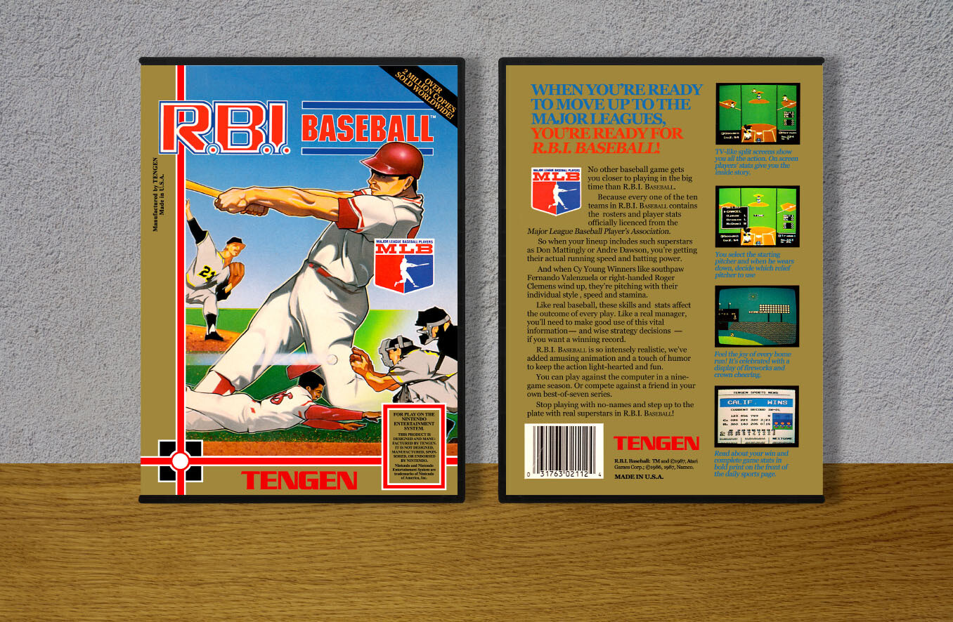 R.B.I. Baseball (Unlicensed Tengen), Case Color: DARK GREY (OEM DS CASE COLOR)