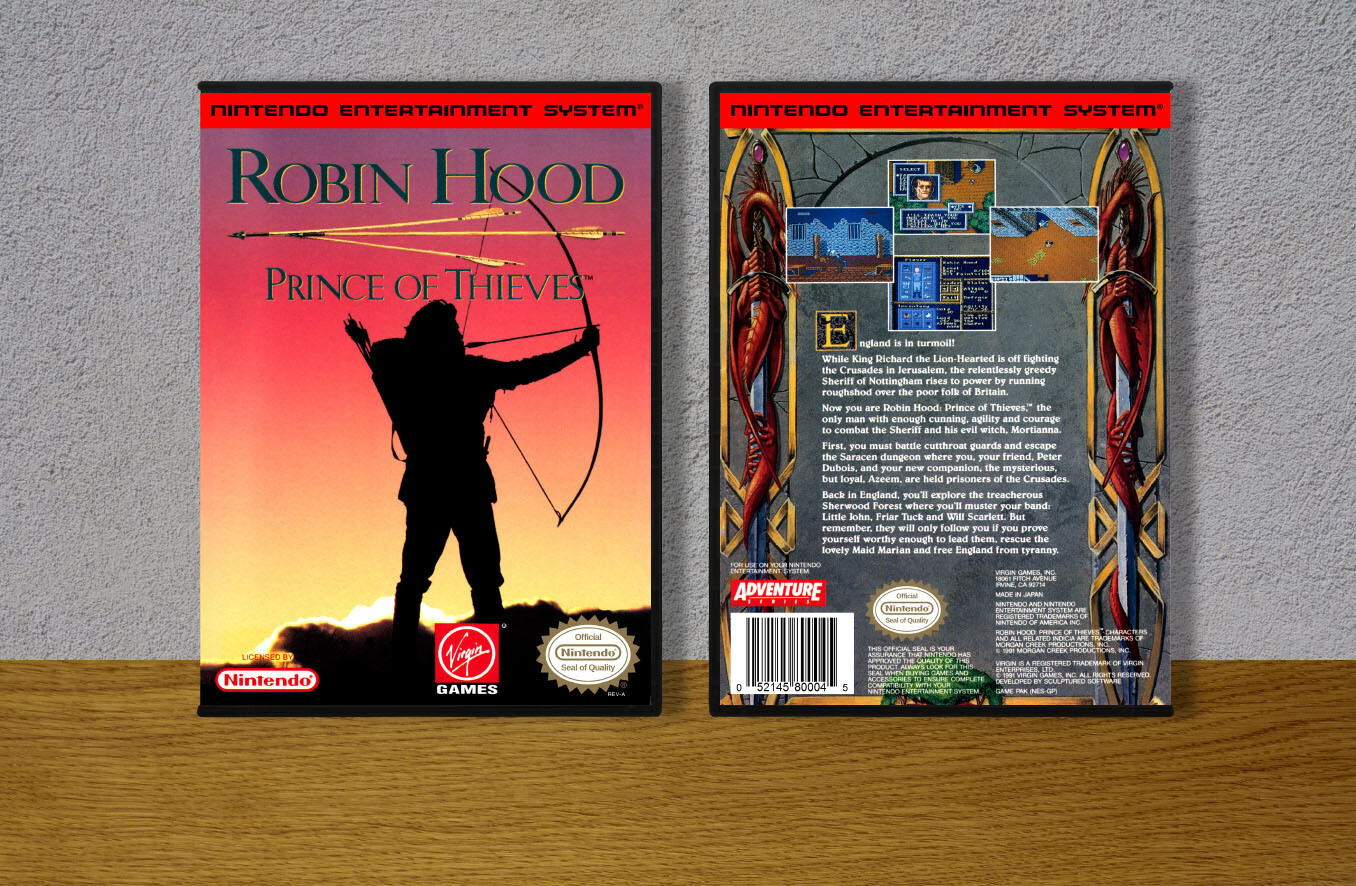 Robin Hood: Prince of Thieves, Case Color: DARK GREY (OEM DS CASE COLOR)