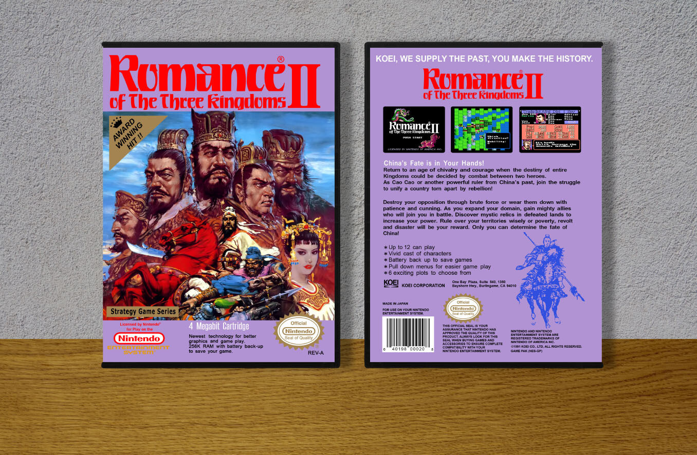 Romance of the Three Kingdoms II, Case Color: DARK GREY (OEM DS CASE COLOR)