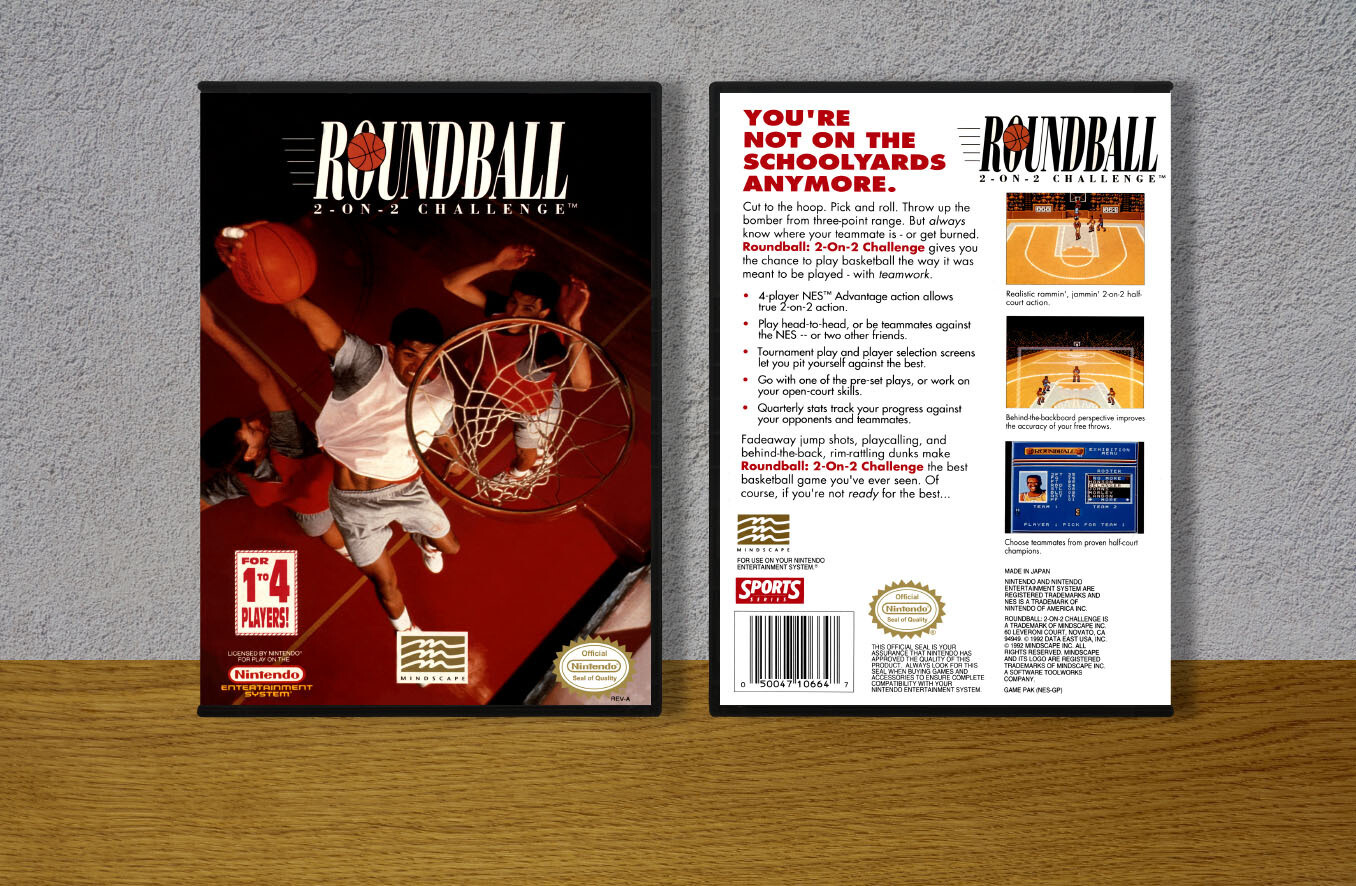 Roundball: 2 on 2 Challenge, Case Color: DARK GREY (OEM DS CASE COLOR)