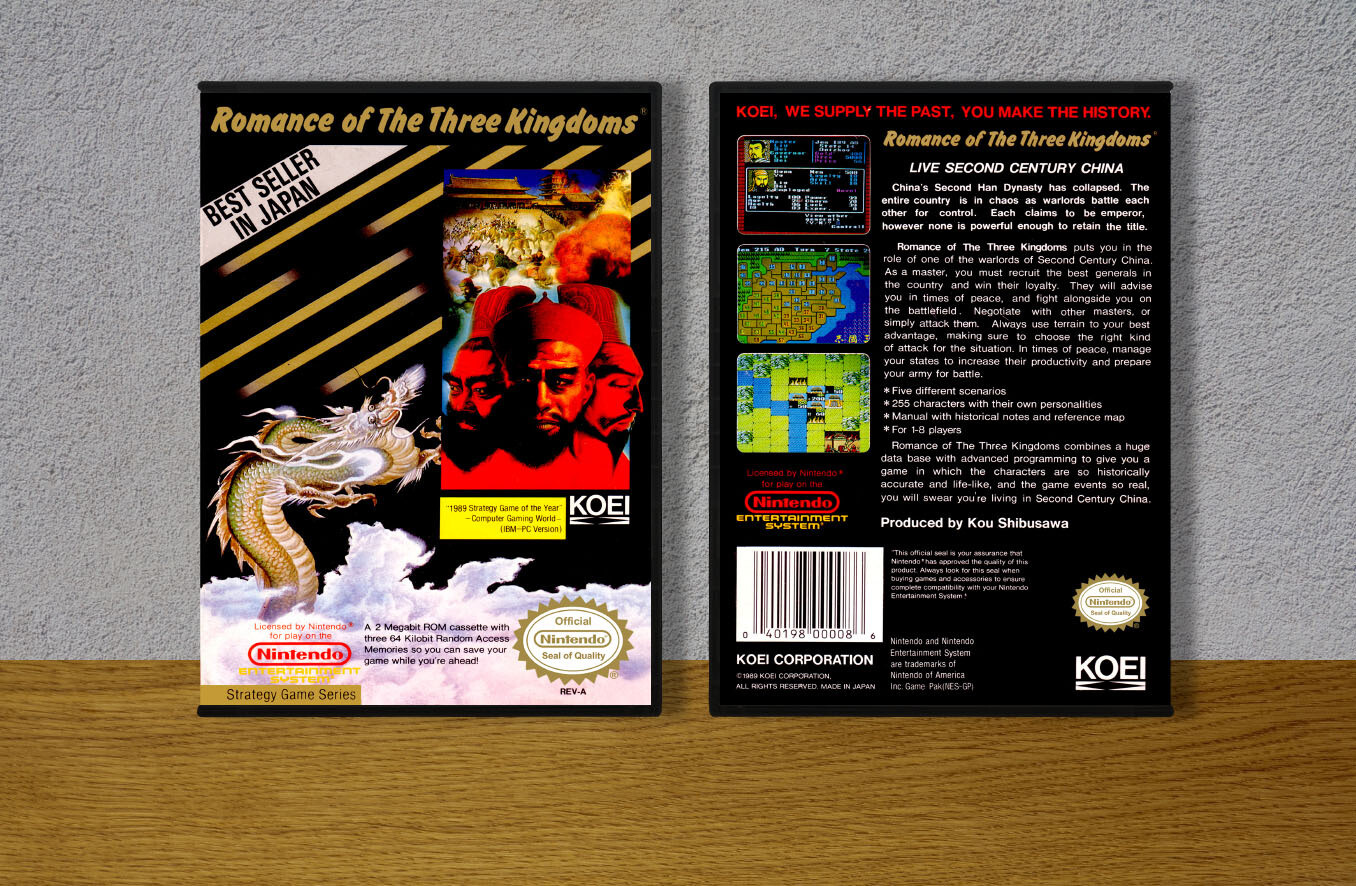 Romance of the Three Kingdoms, Case Color: DARK GREY (OEM DS CASE COLOR)