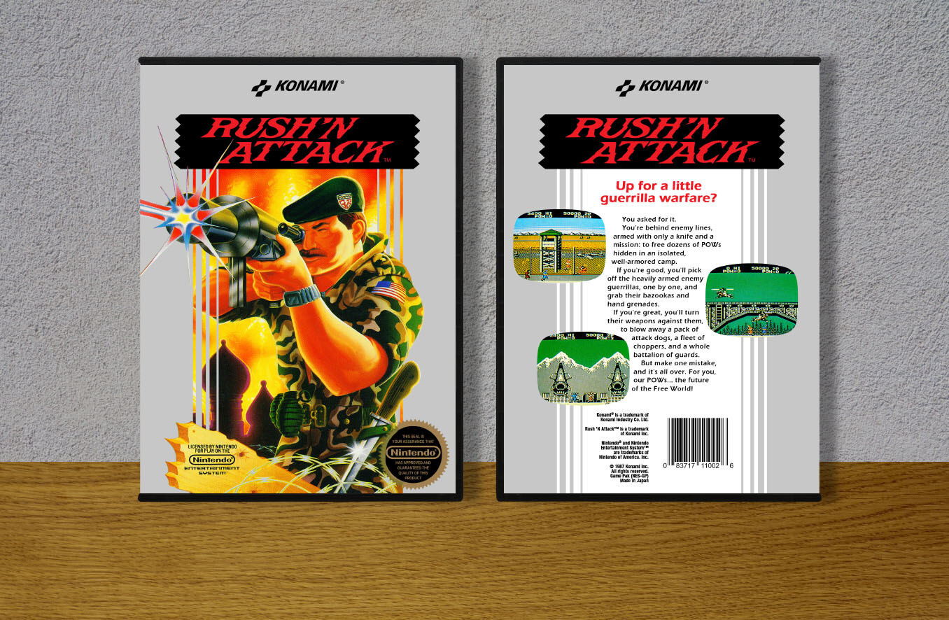 Rush &#39;N Attack, Case Color: DARK GREY (OEM DS CASE COLOR)