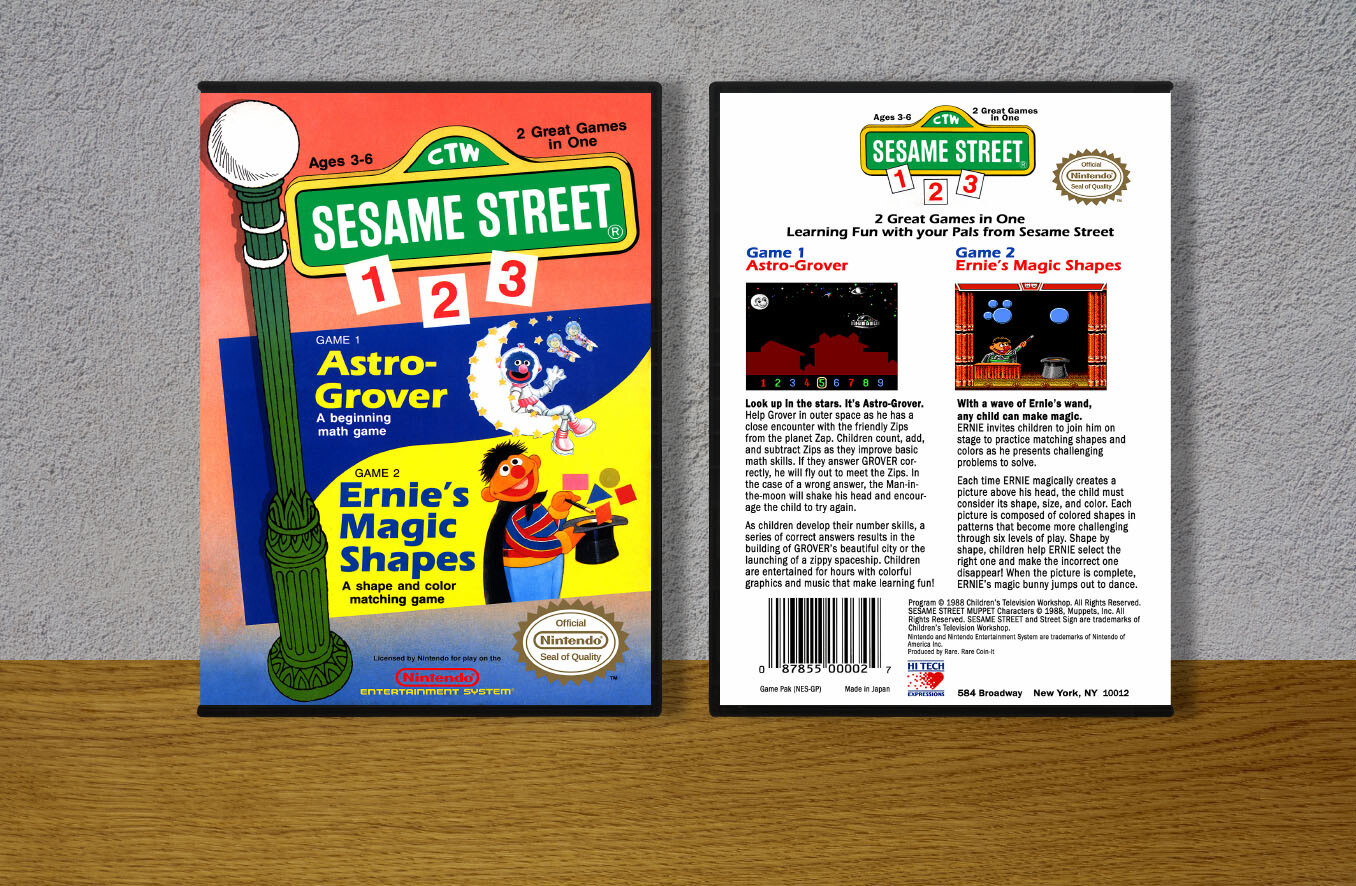 Sesame Street: 123, Case Color: DARK GREY (OEM DS CASE COLOR)