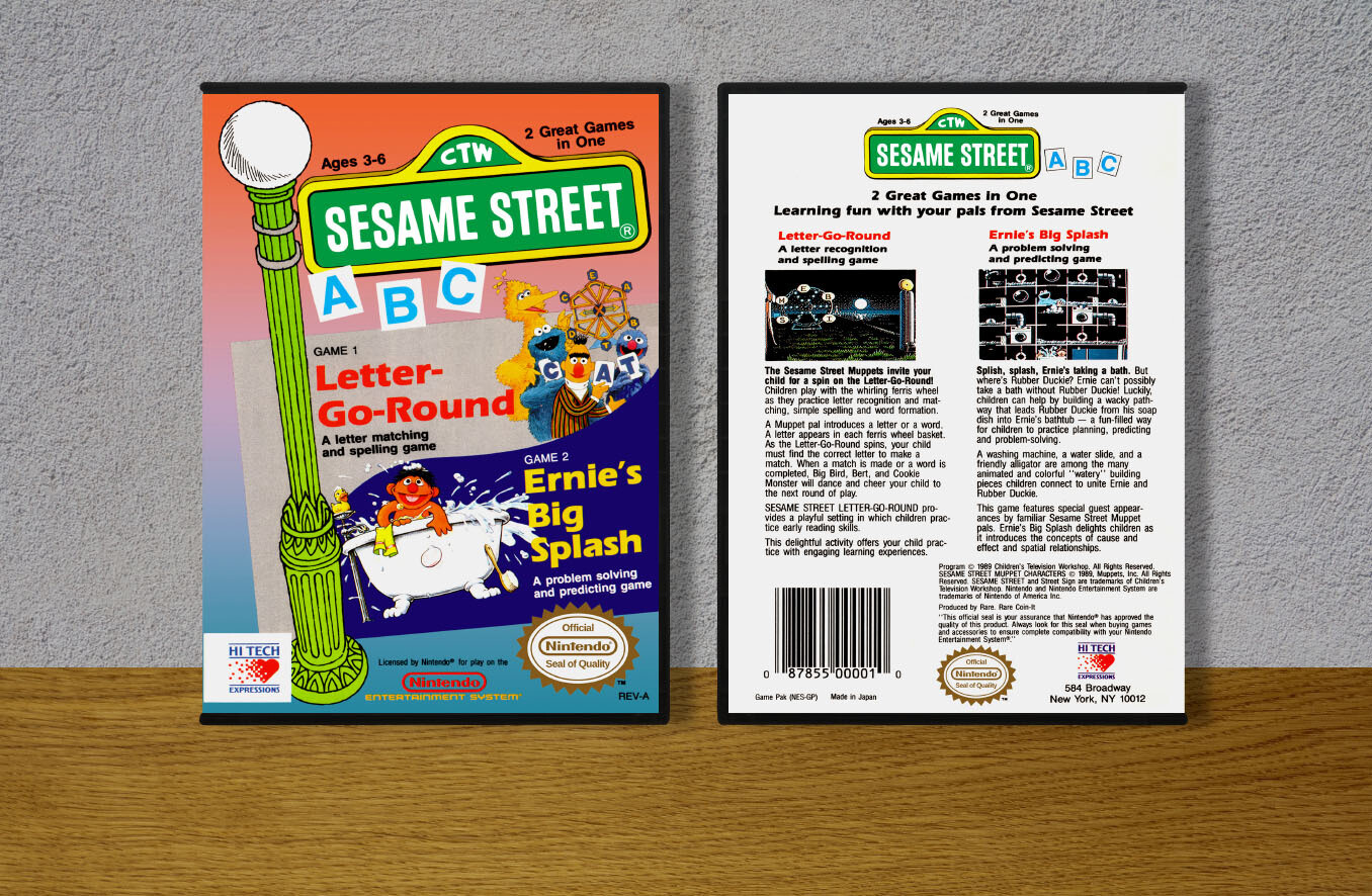 Sesame Street: ABC, Case Color: DARK GREY (OEM DS CASE COLOR)