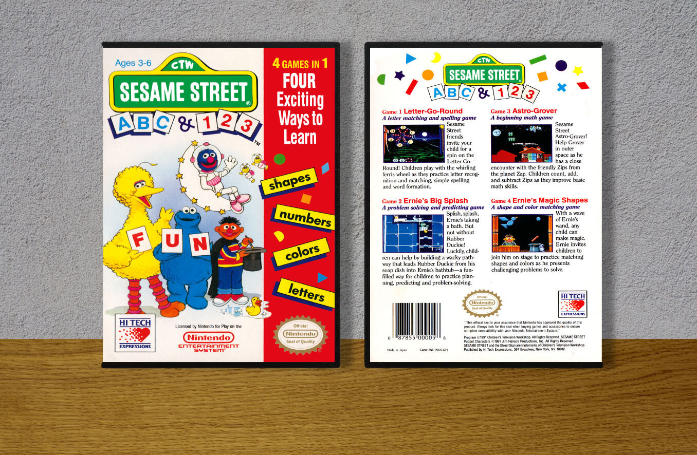 Sesame Street: ABC &amp; 123, Case Color: DARK GREY (OEM DS CASE COLOR)