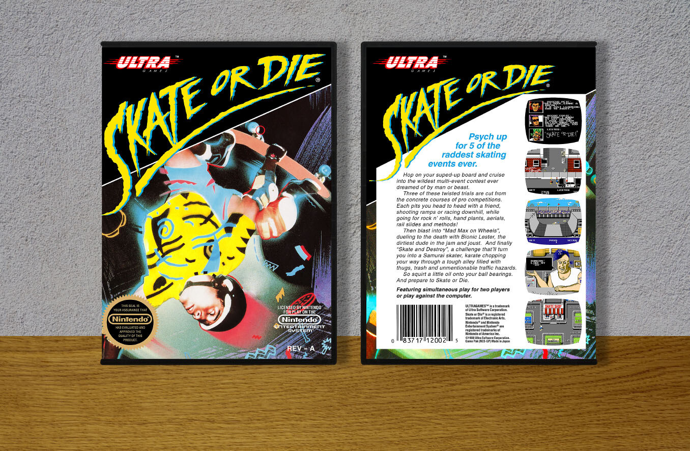 Skate or Die, Case Color: DARK GREY (OEM DS CASE COLOR)