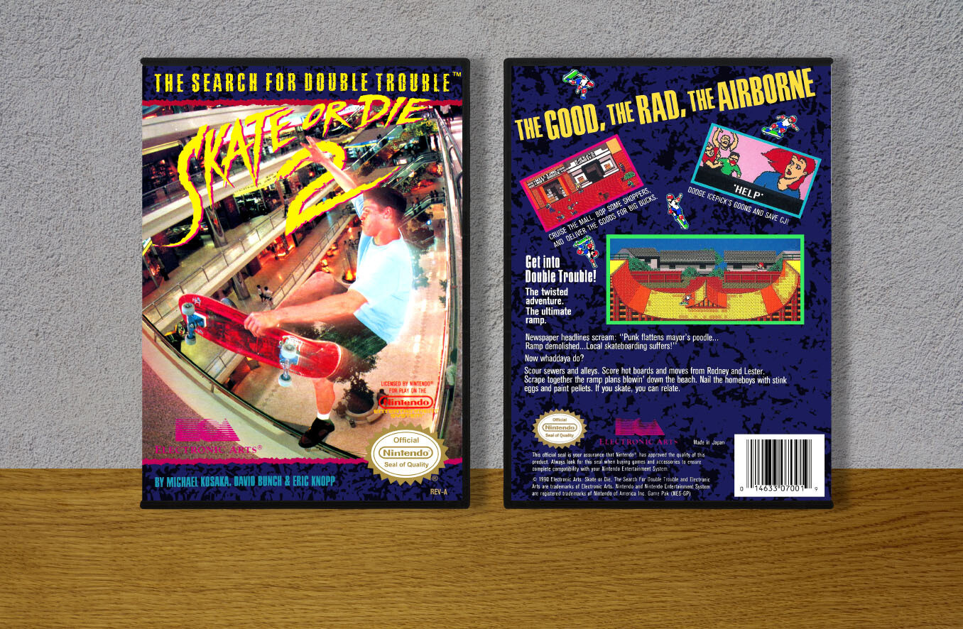 Skate or Die 2 (Original Spine), Case Color: DARK GREY (OEM DS CASE COLOR)