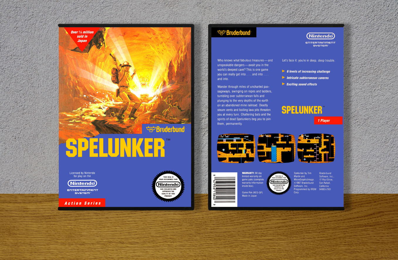 Spelunker, Case Color: DARK GREY (OEM DS CASE COLOR)