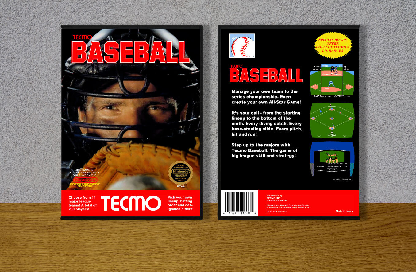 Tecmo Baseball, Case Color: DARK GREY (OEM DS CASE COLOR)